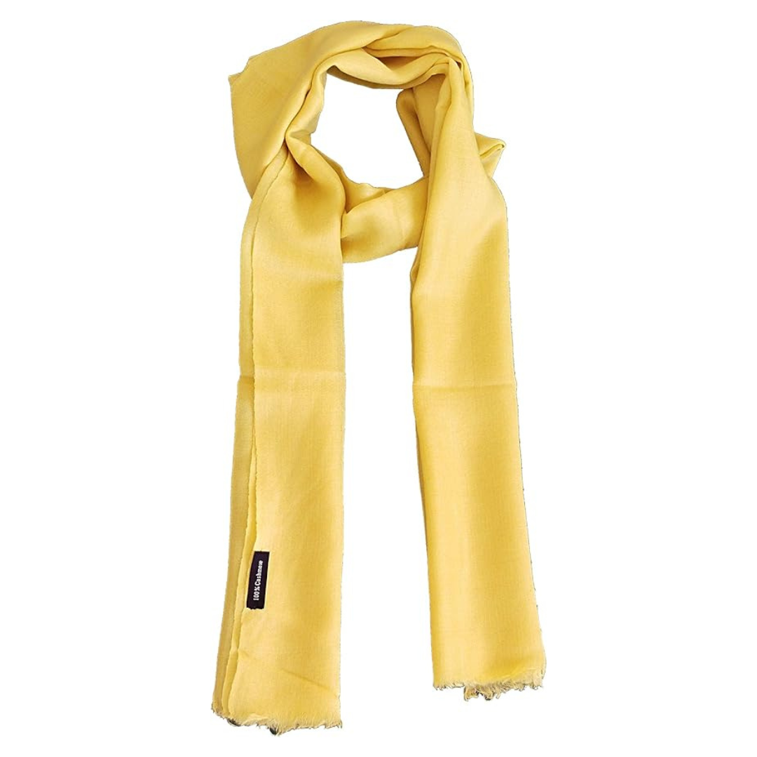 Solid color cashmere scarf