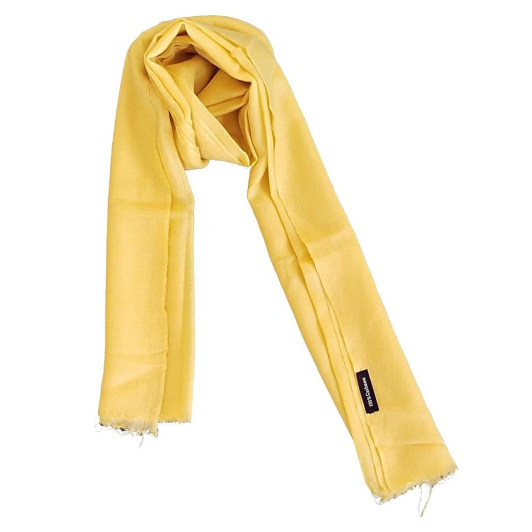 Solid color cashmere scarf