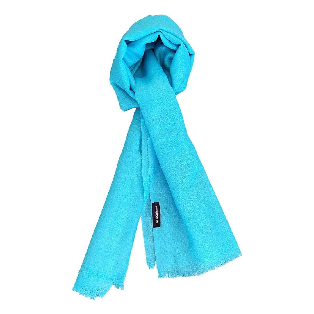 Solid color cashmere scarf
