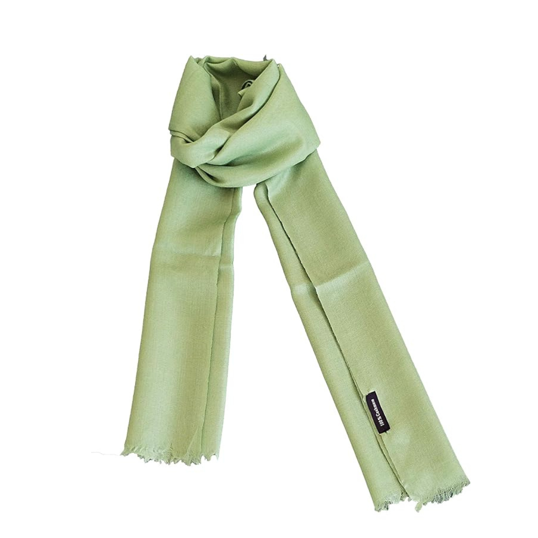 Solid color cashmere scarf