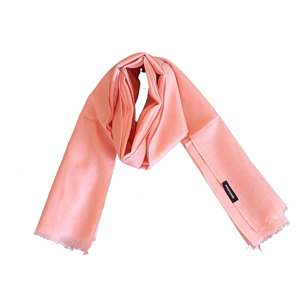 Solid color cashmere scarf