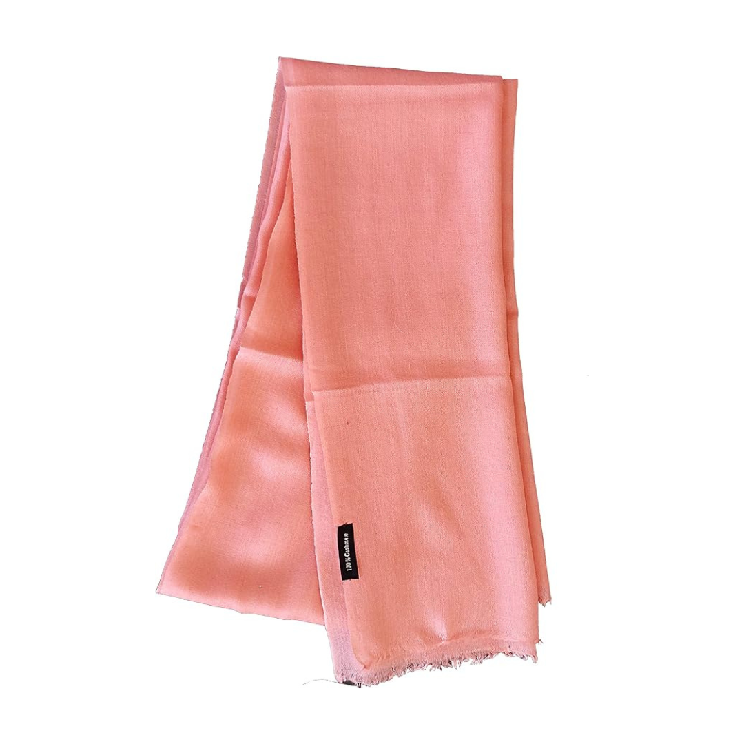 Solid color cashmere scarf