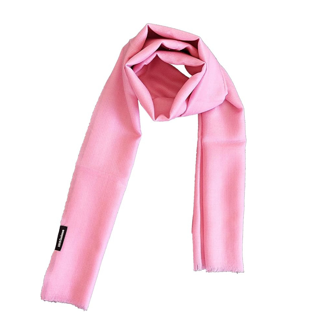 Solid color cashmere scarf